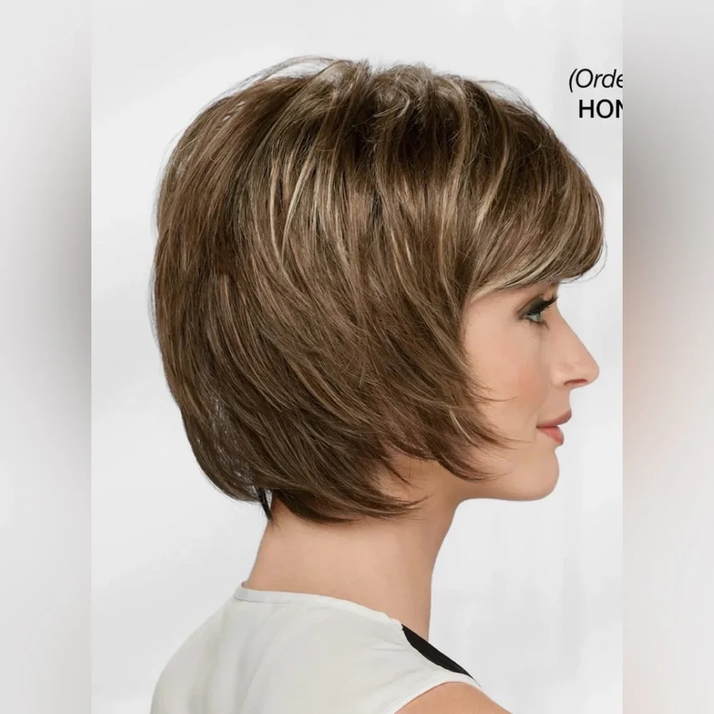 Honey Drizzle Short Layered Paula Young Synthetic Camryn Wig